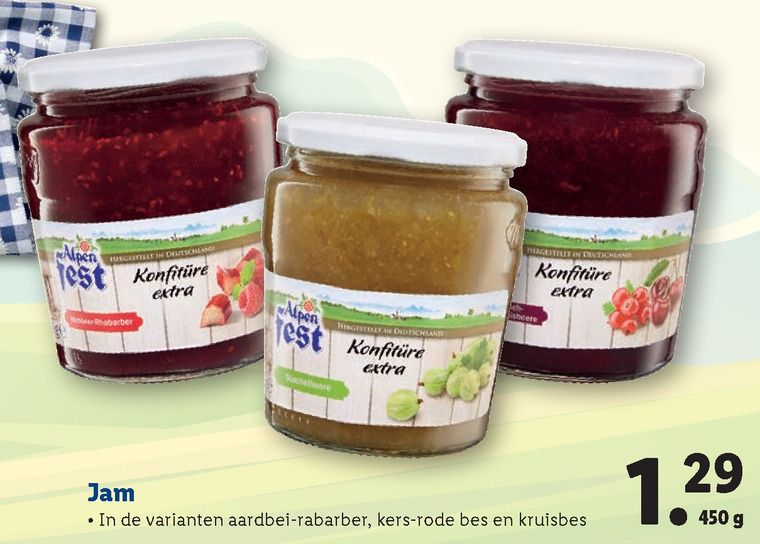 Alpenfest   jam folder aanbieding bij  Lidl - details