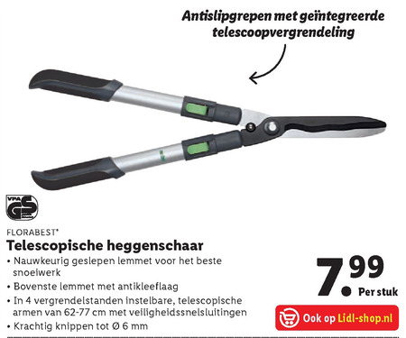 Florabest   heggenschaar folder aanbieding bij  Lidl - details