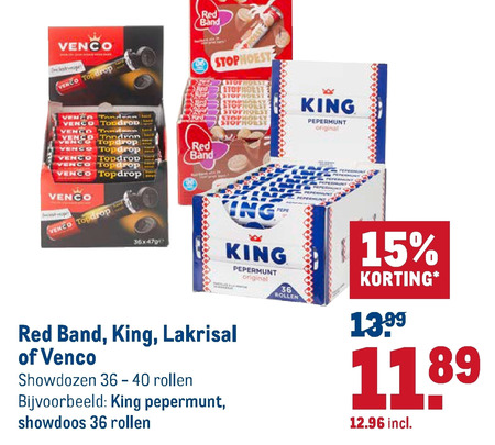 Red Band   pepermunt, drop folder aanbieding bij  Makro - details