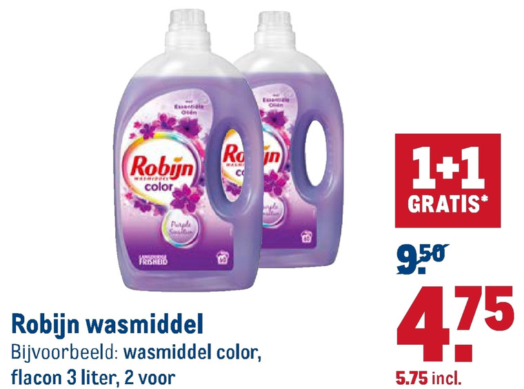 Robijn   wasmiddel folder aanbieding bij  Makro - details