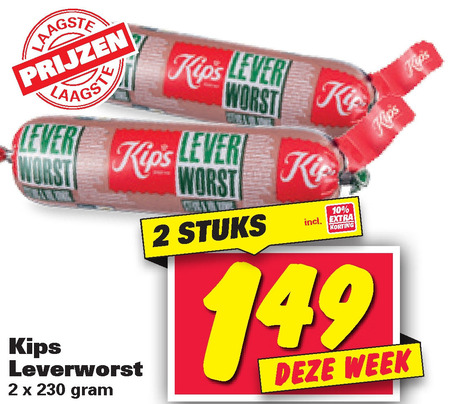 Kips   leverworst folder aanbieding bij  Nettorama - details