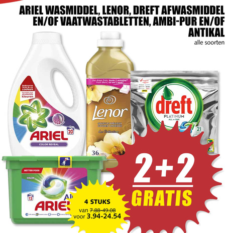 Antikal   wasmiddel, vaatwasmiddel folder aanbieding bij  MCD Supermarkt Basis - details