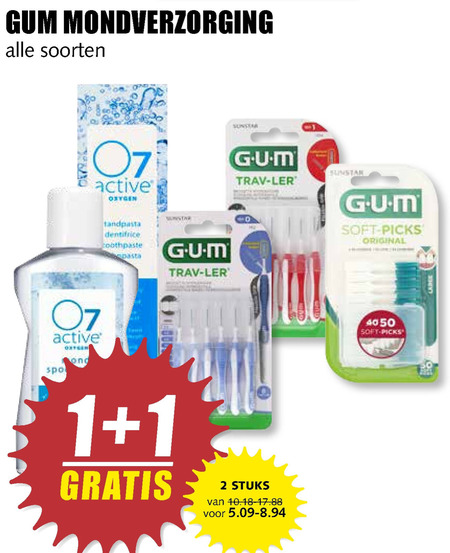 O7 Active   tandenstokers, interdentale ragers folder aanbieding bij  MCD Supermarkt Basis - details