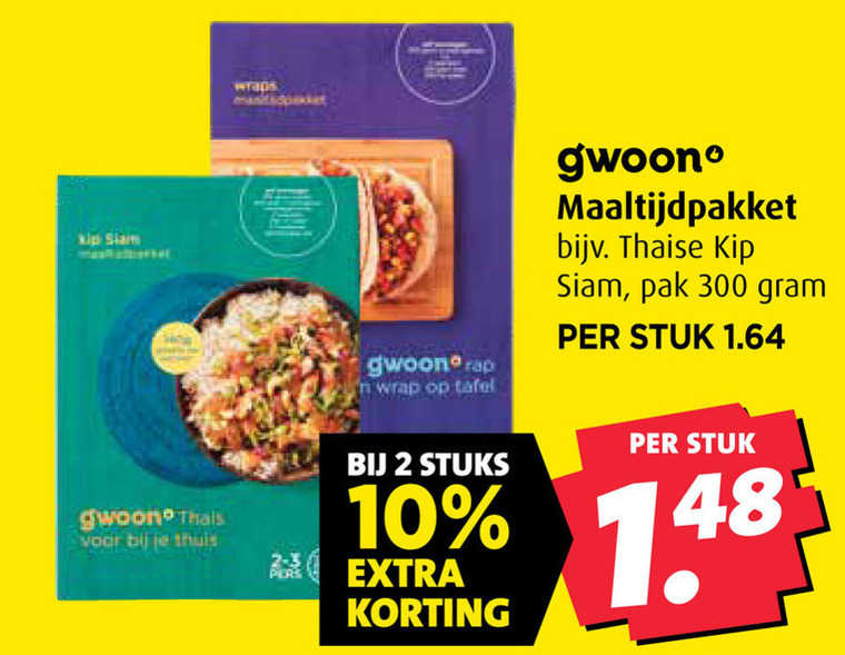 Gwoon   maaltijdmix folder aanbieding bij  Boni - details