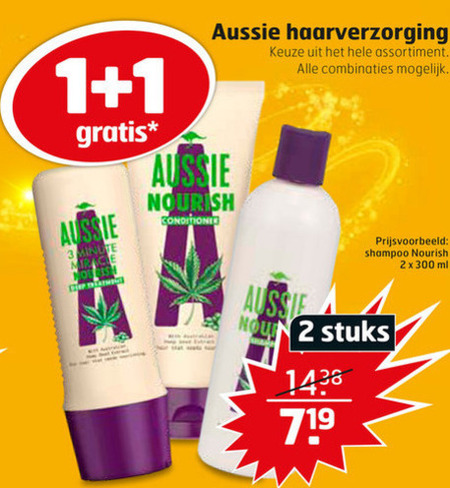 Aussie   droogshampoo, hairspray folder aanbieding bij  Trekpleister - details