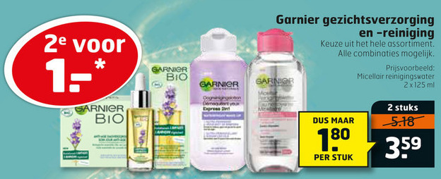 Garnier Skin Active   nachtcreme, dagcreme folder aanbieding bij  Trekpleister - details