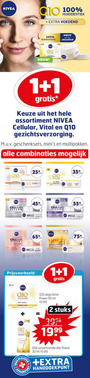 Nivea   gezichtsverzorging, dagcreme folder aanbieding bij  Trekpleister - details