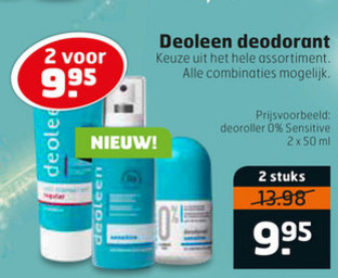 Deoleen   deodorant folder aanbieding bij  Trekpleister - details