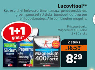 Lucovitaal   voedingssupplement folder aanbieding bij  Trekpleister - details