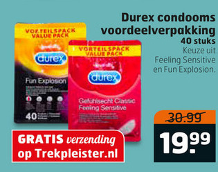 Durex   erotiek, condooms folder aanbieding bij  Trekpleister - details