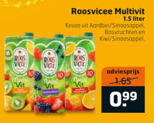 Roosvicee   fruitdrank folder aanbieding bij  Trekpleister - details