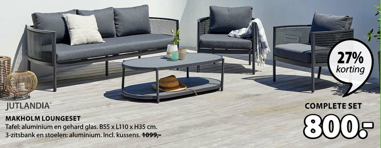 loungeset folder aanbieding bij Jysk - details