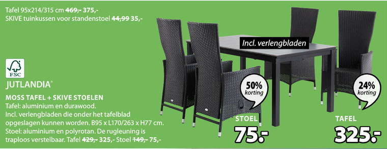 Jutlandia   tuin fauteuil, tuin standenstoel folder aanbieding bij  Jysk - details