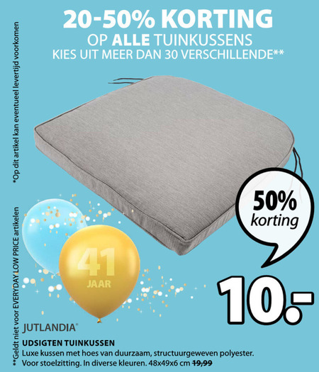 Jutlandia   tuinstoelkussen folder aanbieding bij  Jysk - details