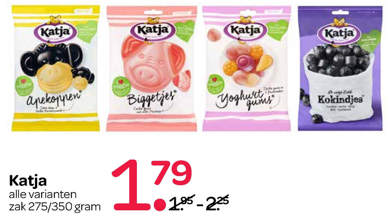 Katja   snoep, drop folder aanbieding bij  Spar - details