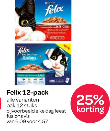 Felix   kattenvoer folder aanbieding bij  Spar - details