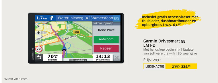 Garmin   auto navigatie folder aanbieding bij  ANWB - details