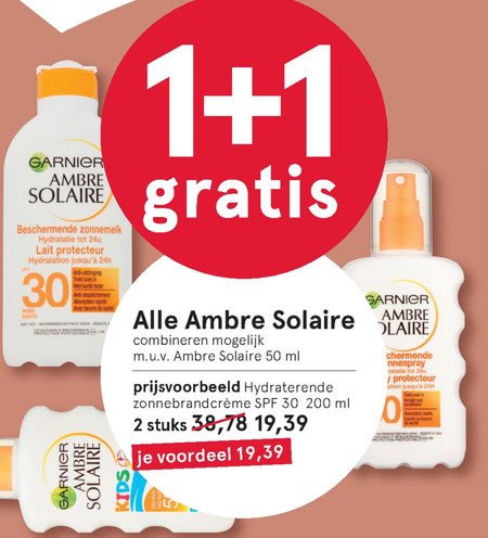 Ambre Solaire   zonnebrandolie, aftersun folder aanbieding bij  Etos - details