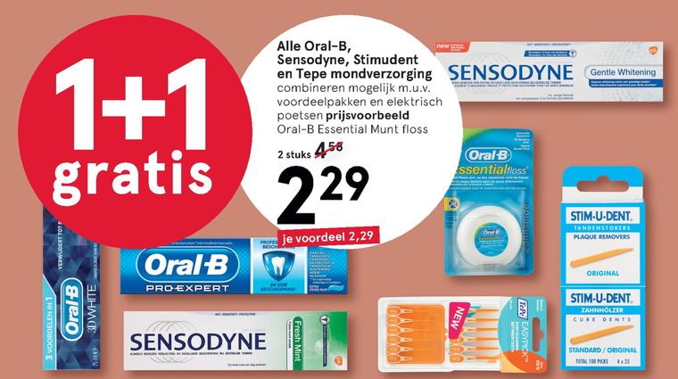 Sensodyne   interdentale ragers, tandenstokers folder aanbieding bij  Etos - details