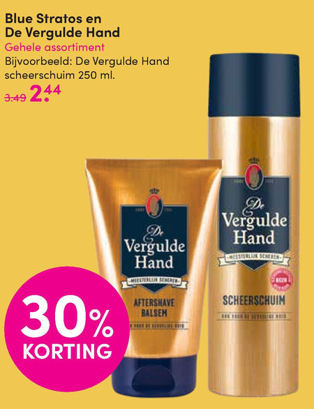 De Vergulde Hand   eau de toilette, deodorant folder aanbieding bij  DA - details