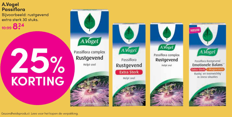 A Vogel   voedingssupplement folder aanbieding bij  DA - details