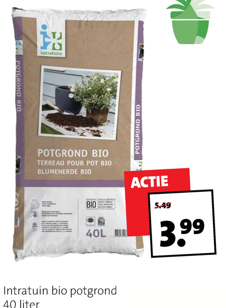 Intratuin Huismerk   potgrond folder aanbieding bij  Intratuin - details