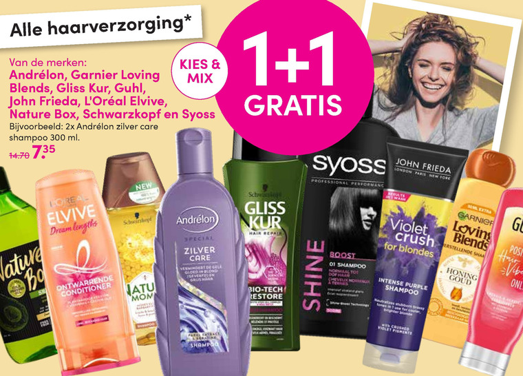 John Frieda   haarverzorging, conditioner folder aanbieding bij  D.I.O. Drogist - details