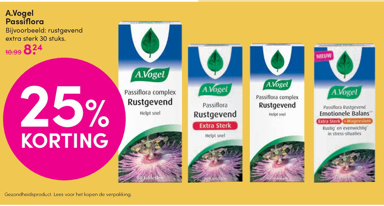 A Vogel   voedingssupplement folder aanbieding bij  D.I.O. Drogist - details