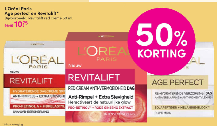 L Oreal   gezichtsverzorging, gezichtsreiniging folder aanbieding bij  D.I.O. Drogist - details