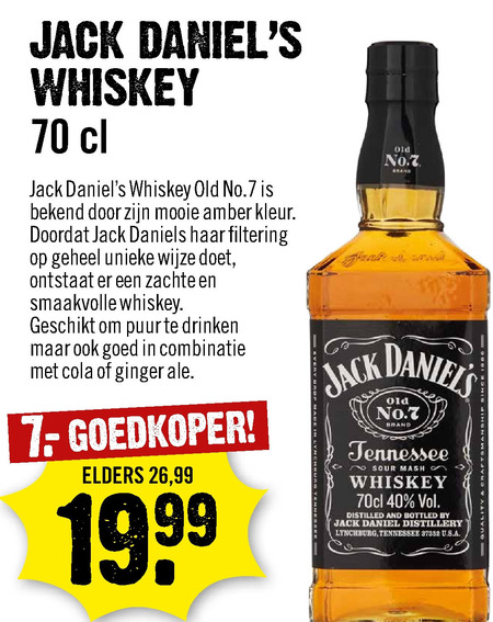 Jack Daniels   whisky folder aanbieding bij  Dirck III - details