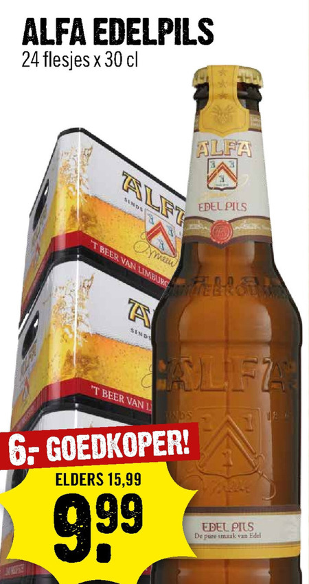 Alfa   krat bier folder aanbieding bij  Dirck III - details