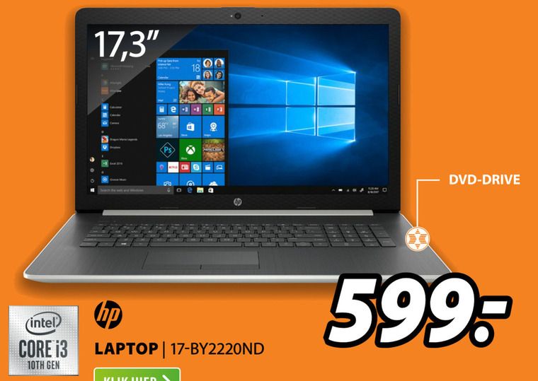 HP   notebook folder aanbieding bij  Expert - details