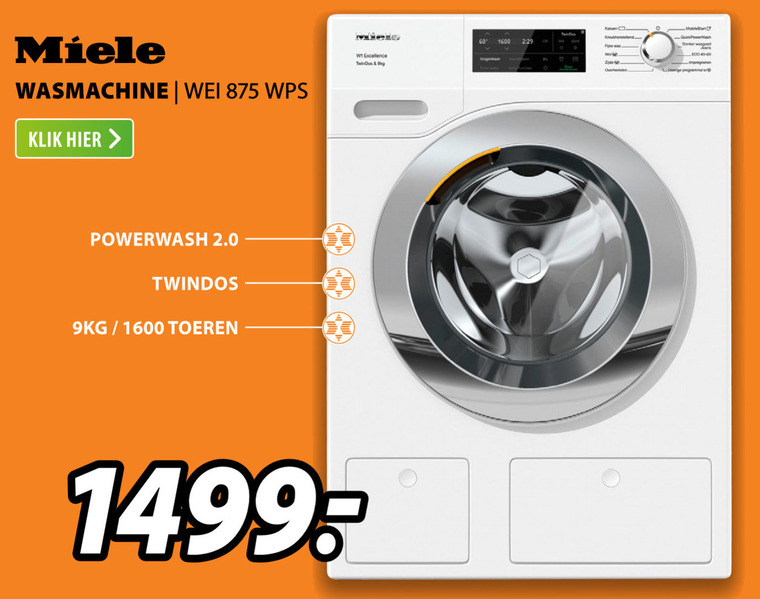 Miele   wasmachine folder aanbieding bij  Expert - details