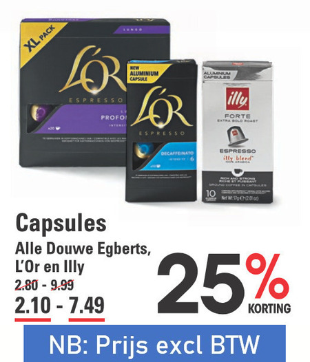 Douwe Egberts L Or   koffiecups folder aanbieding bij  Sligro - details