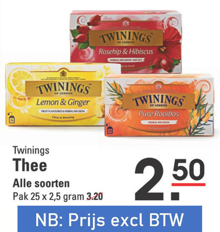 Twinings   thee folder aanbieding bij  Sligro - details