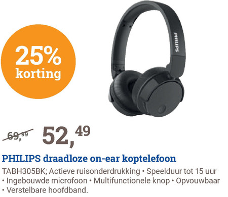 Philips   koptelefoon folder aanbieding bij  BCC - details