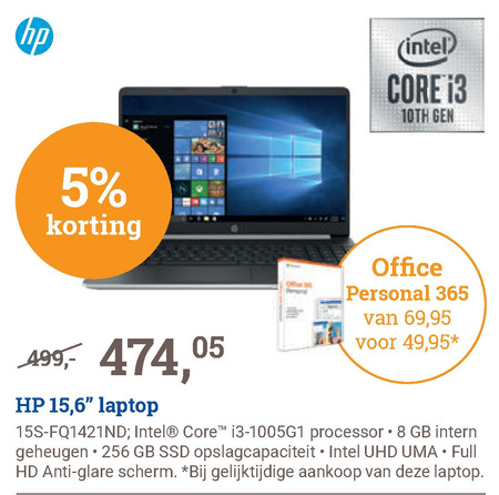 HP   notebook folder aanbieding bij  BCC - details