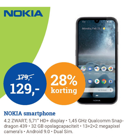 Nokia   simlock vrije mobieltje folder aanbieding bij  BCC - details