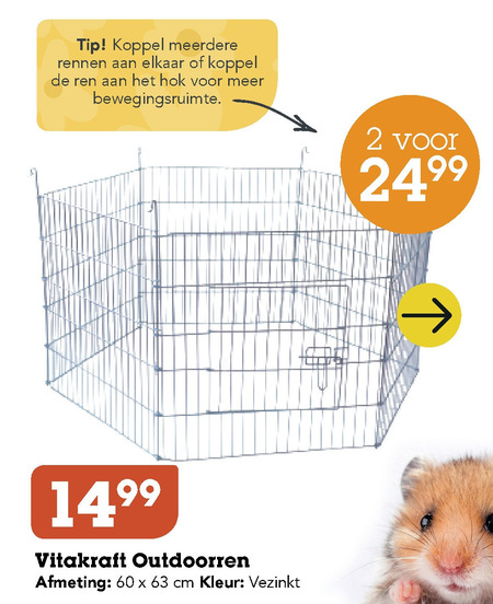 Vitakraft   konijnenren folder aanbieding bij  Discus Hengelsport - details