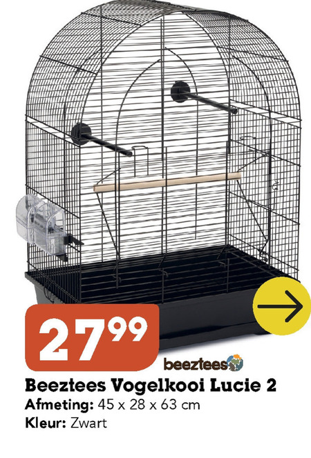 Beeztees vogelkooi folder aanbieding bij Discus Hengelsport -