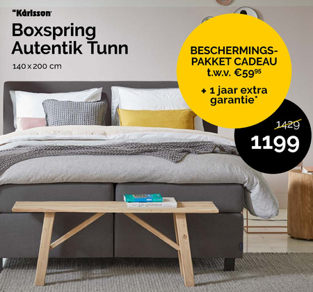 Karlsson   boxspring folder aanbieding bij  Beter Bed - details