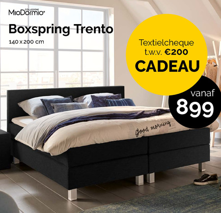 MioDormio   boxspring folder aanbieding bij  Beter Bed - details