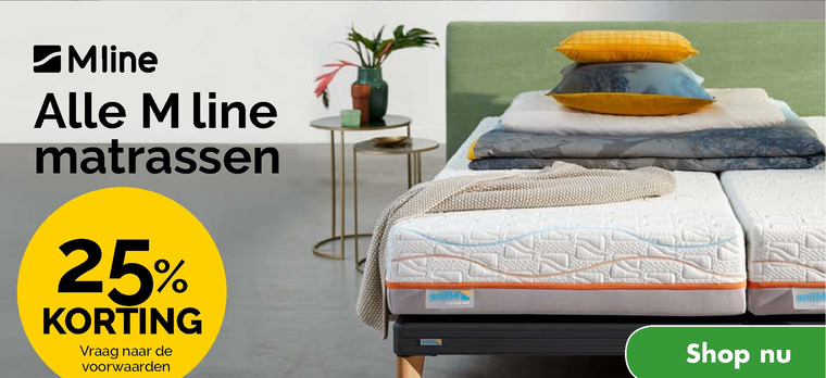 M-line   matras folder aanbieding bij  Beter Bed - details