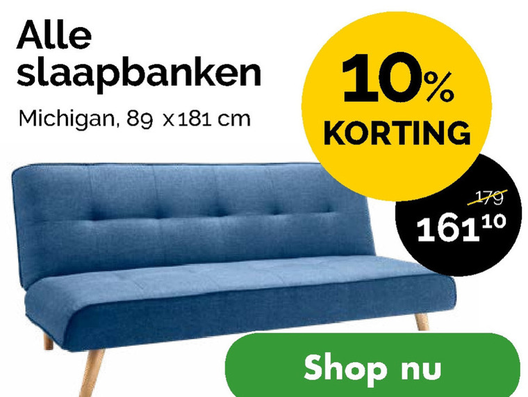 tong Duplicaat Ongemak slaapbank folder aanbieding bij Beter Bed - details