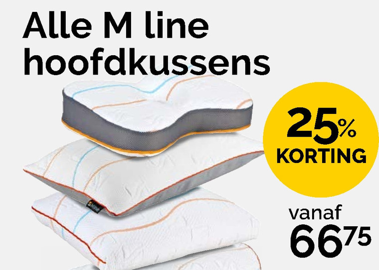 M-line   hoofdkussen folder aanbieding bij  Beter Bed - details