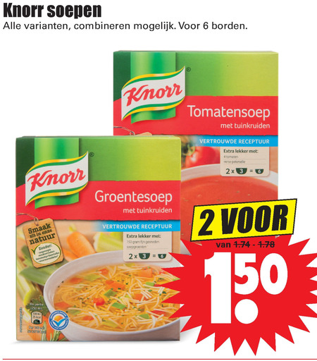 Knorr   soep folder aanbieding bij  Dirk - details