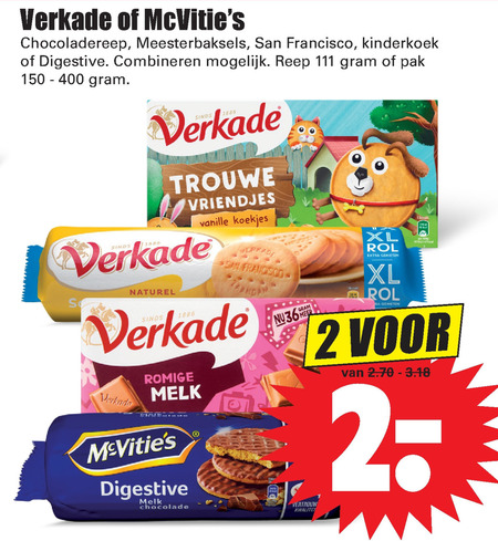 McVities   kinderbiscuit, biscuits folder aanbieding bij  Dirk - details