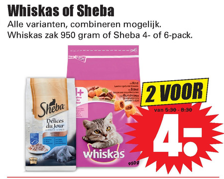 Whiskas   kattenvoer folder aanbieding bij  Dirk - details