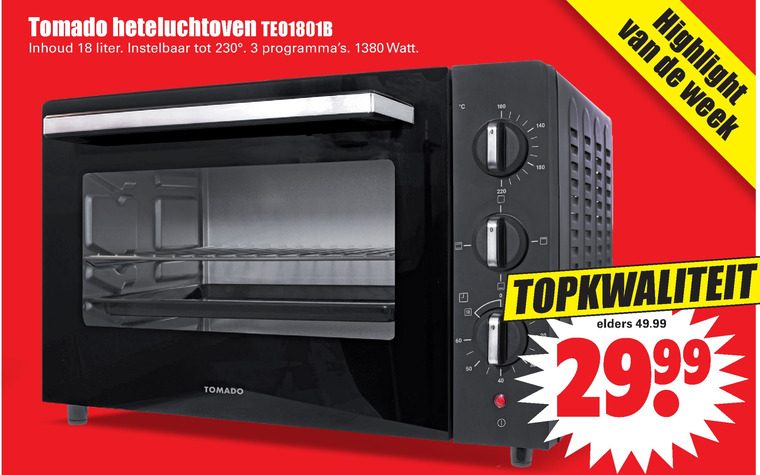 Tomado   oven folder aanbieding bij  Dirk - details