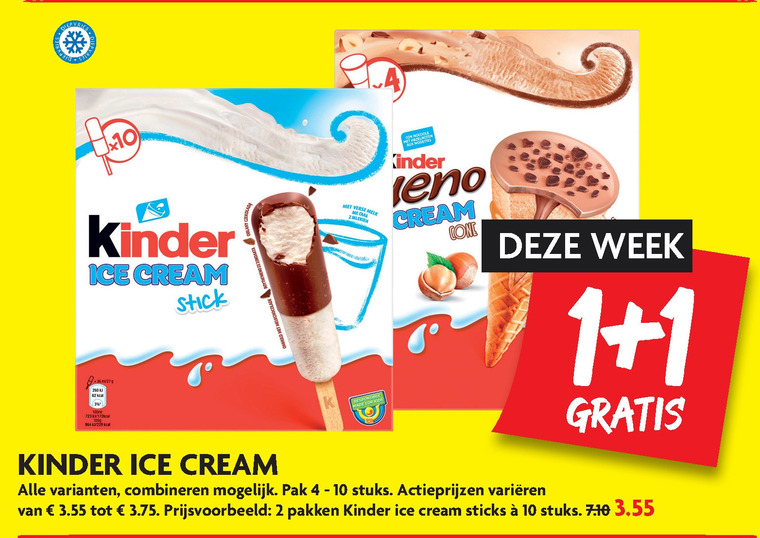 Kinder   ijslollies, ijscornets folder aanbieding bij  Dekamarkt - details